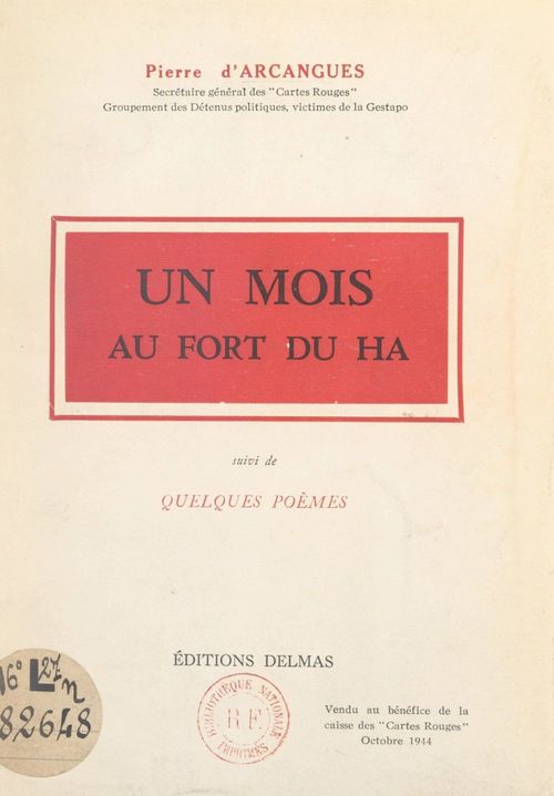 Couverture ebook de Un mois au Fort du Hâ, de Pierre D''Arcangues