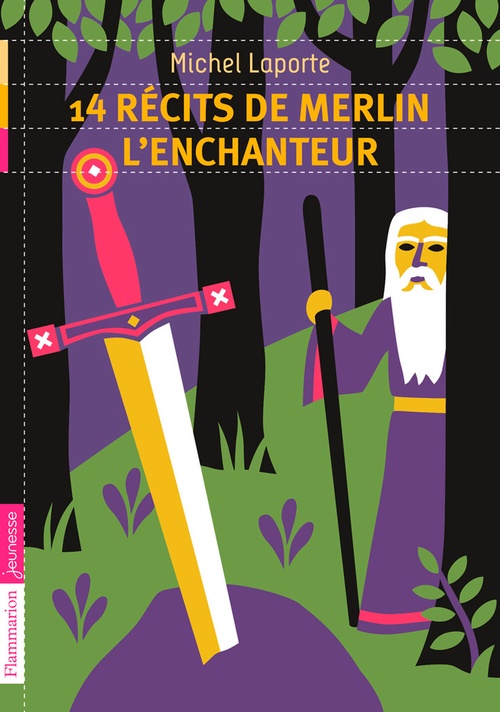Couverture ebook de 14 récits de Merlin l'enchanteur, de Michel Laporte