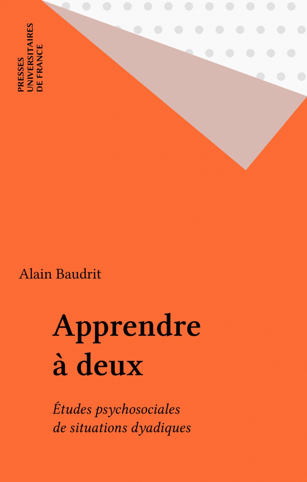 Couverture ebook de Apprendre à deux, de Alain Baudrit