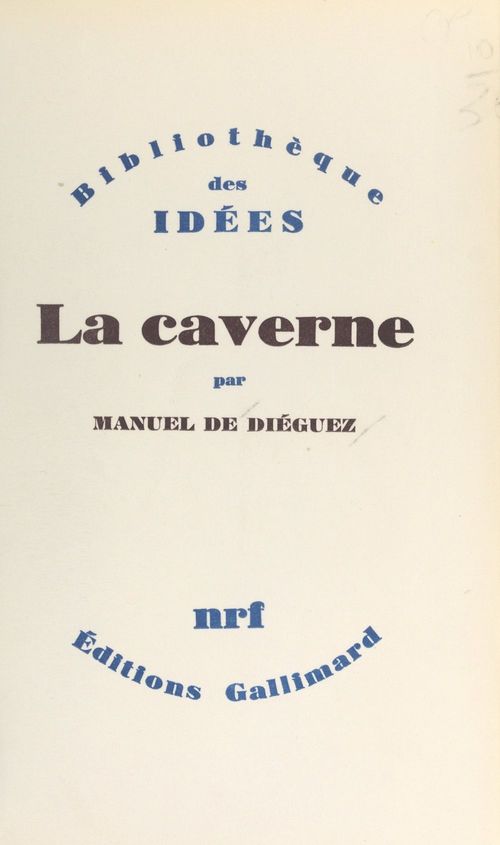 ebook cover of La caverne, by Manuel De Dieguez