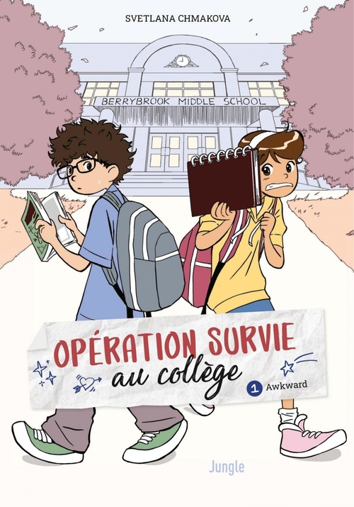 Couverture ebook de Opération Survie au collège - Tome 1 - Awkward, de Svetlana Chmakova