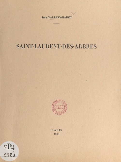ebook cover of Saint-Laurent-des-Arbres, by Jean Vallery-Radot