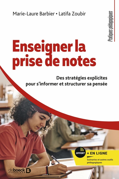 ebook cover of Enseigner la prise de notes, by Marie-Laure Barbier, Latifa Zoubir