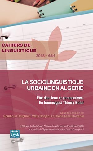 Couverture ebook de La sociolinguistique urbaine en Algérie, de Cahiers De Linguistique