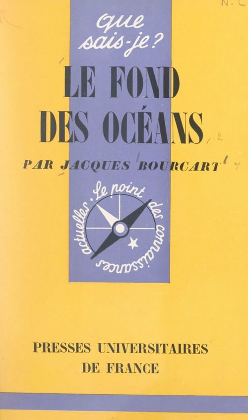Couverture ebook de Le fond des océans, de Jacques Bourcart