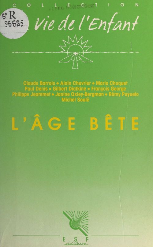 ebook cover of L'âge bête, by Collectif