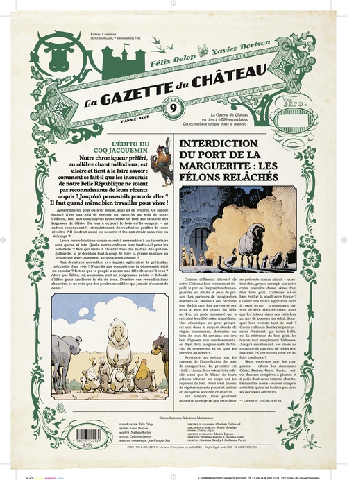 Couverture ebook de La Gazette du Château (Tome 9), de Félix Delep, Xavier Dorison