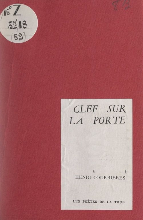 ebook cover of Clef sur la porte, by Henri Courbieres