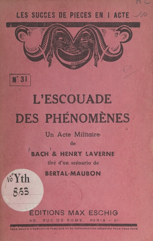 Couverture ebook de L'escouade des phénomènes, de Charles Pasquier (Bach), Henry Laverne
