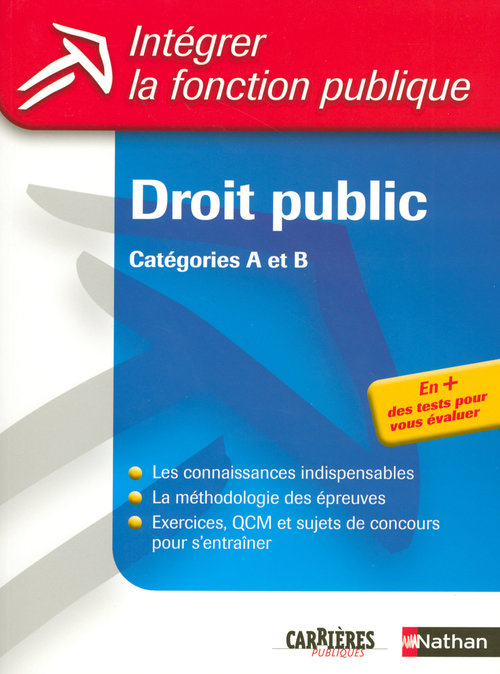 ebook cover of Droit public - Catégories A et B Format : ePub 3 FL Intégrer la fonction publique Livre, by Pascal Tuccinardi