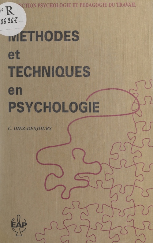 Couverture ebook de Méthodes et techniques en psychologie, de Catherine Diez-Desjours