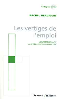 ebook cover of Les vertiges de l'emploi, by Rachel Beaujolin