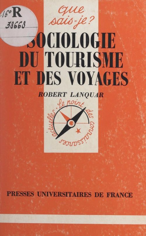 ebook cover of Sociologie du tourisme et des voyages, by Robert Lanquar