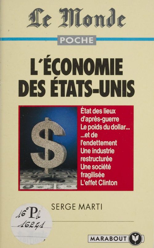 ebook cover of L'économie des États-Unis, by Jean-claude Martin