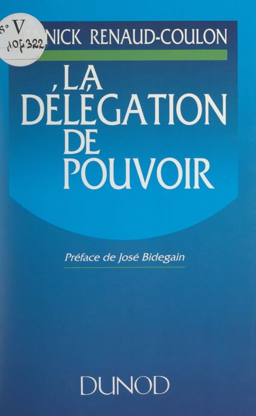 ebook cover of La délégation de pouvoir, by Annick Renaud-Coulon