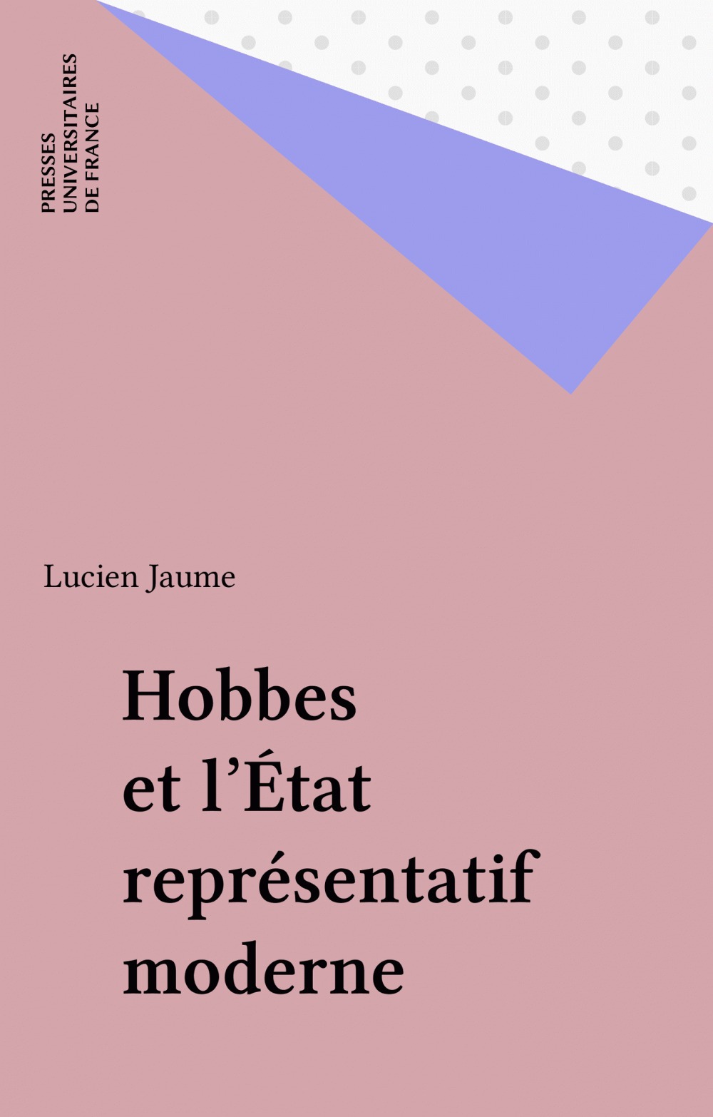ebook cover of Hobbes et l'État représentatif moderne, by Lucien Jaume