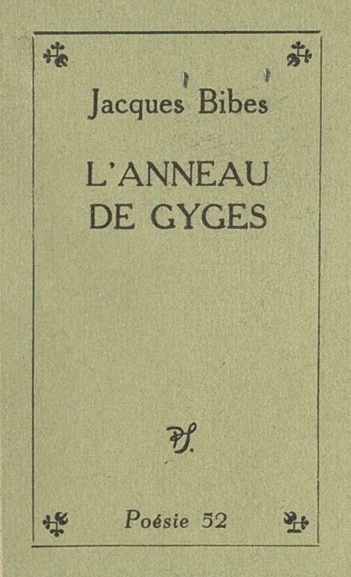 Couverture ebook de L'anneau de Gyges, de Jacques Bibes