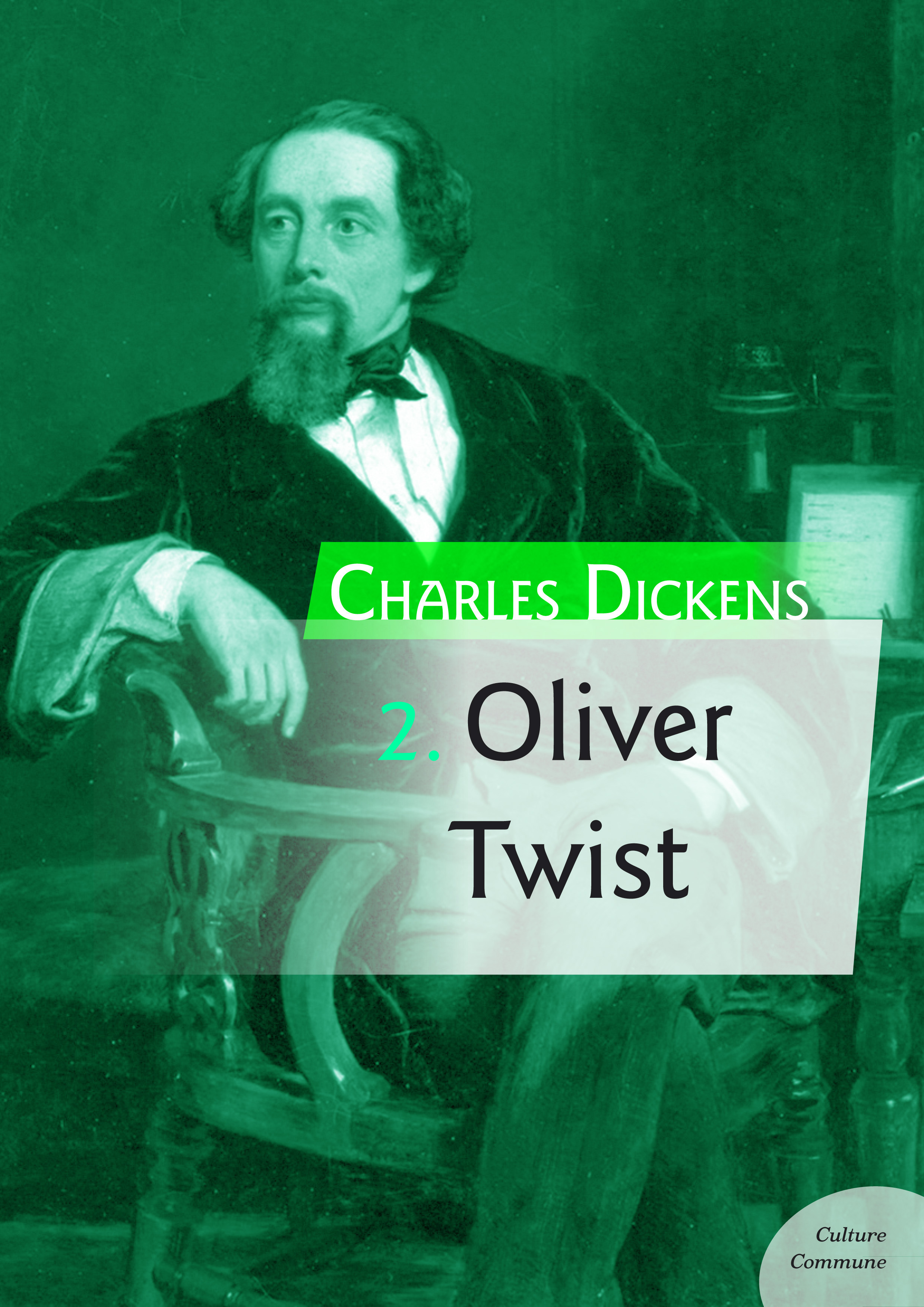 ebook cover of Oliver Twist, by Charles Dickens