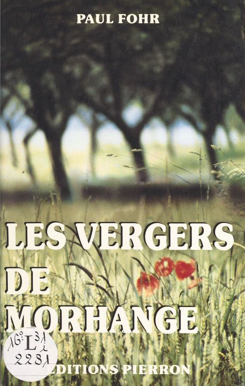 Couverture ebook de Les vergers de Morhange, de Paul Fohr