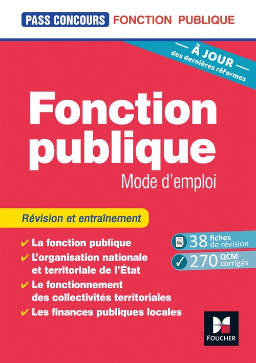 Couverture ebook de Pass'Concours - Fonction publique Mode d'emploi - 9e édition - Révision et entraînement, de Dominique Berville, Yolande Ferrandis