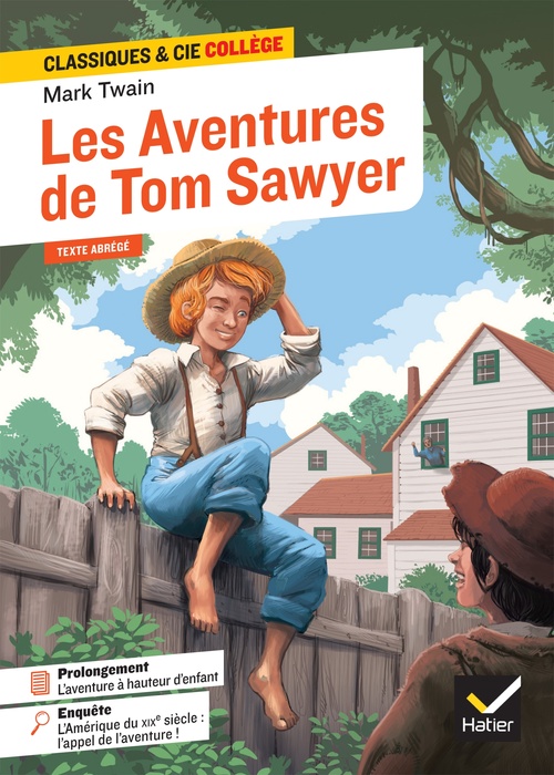 Couverture ebook de Les Aventures de Tom Sawyer, de Mark Twain
