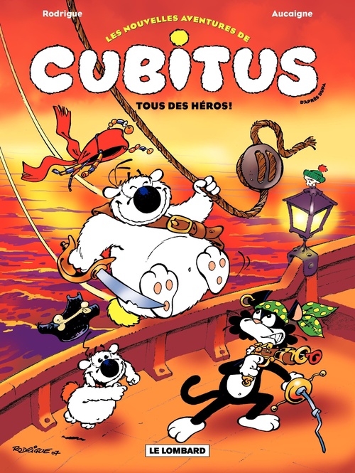 ebook cover of Cubitus (Nouv.Aventures) - tome 4 - Tous des héros!, by Pierre Aucaigne, Erroc, Michel Rodrigue