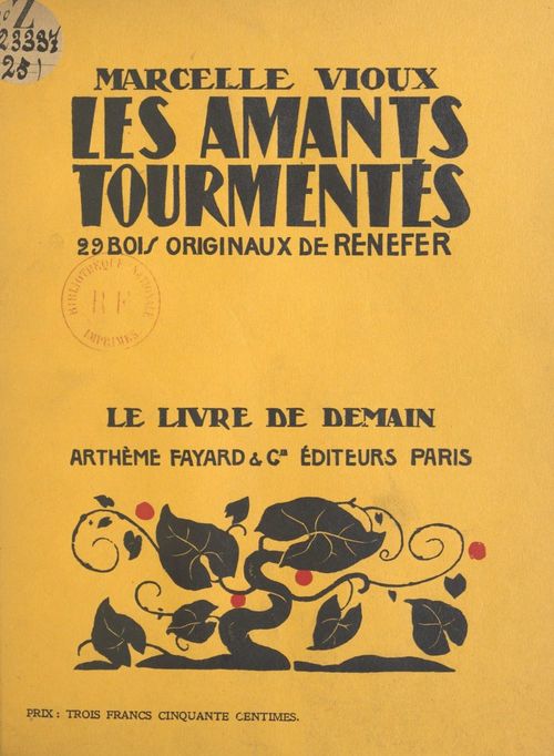 ebook cover of Les amants tourmentés, by Marcelle Vioux