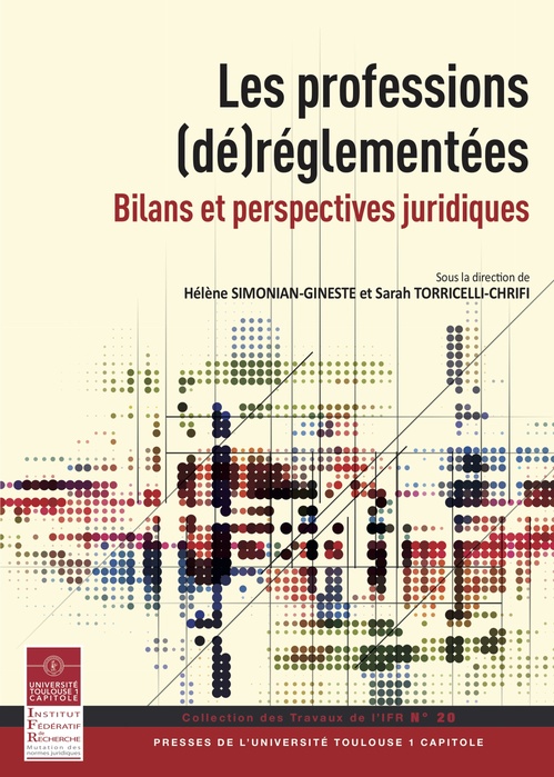 Couverture ebook de Les professions (dé)réglementées, de
