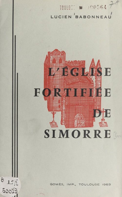 Couverture ebook de L'église fortifiée de Simorre, de Lucien Babonneau