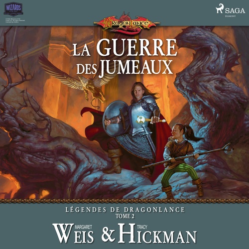 Couverture audiobook de Légendes de Dragonlance, Tome 2 : La Guerre des jumeaux, de Margaret Weis, Tracy Hickman
