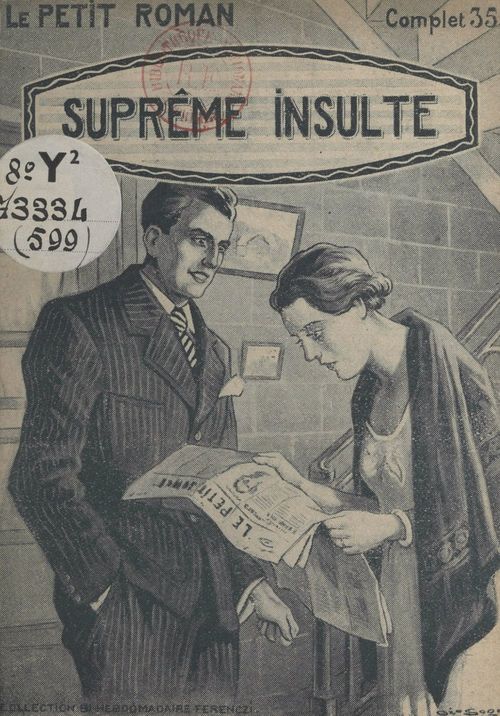 ebook cover of Suprême insulte, by Rene Duchesne