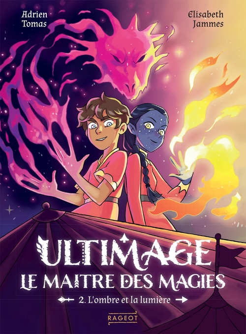 Couverture ebook de Ultimage, Le maître des magies - L'ombre et la lumière, de Adrien Tomas