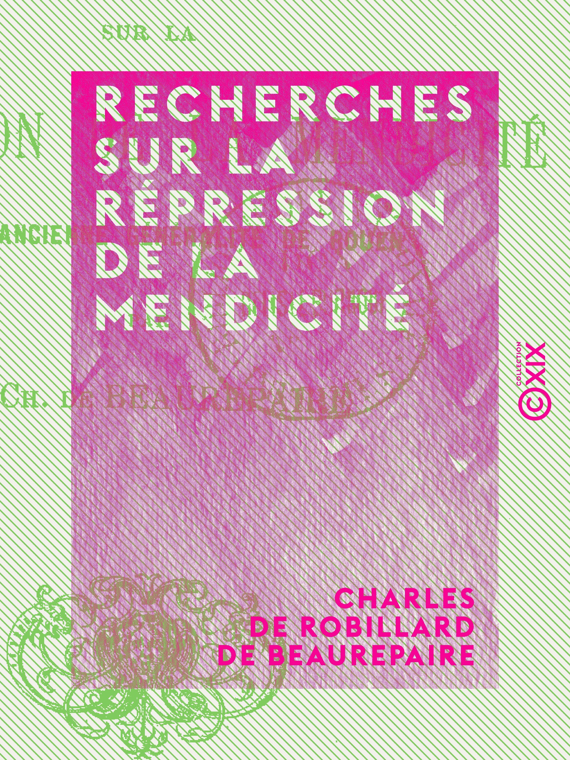 ebook cover of Recherches sur la répression de la mendicité, by Charles De Robillard De Beaurepaire