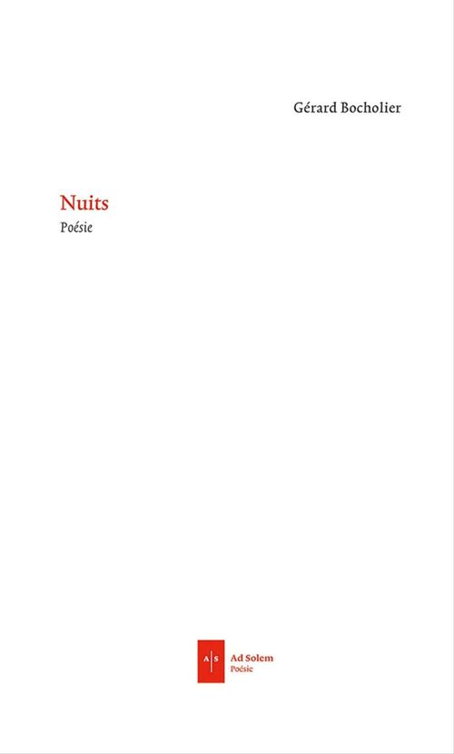 Couverture ebook de Nuits, de Gérard Bocholier