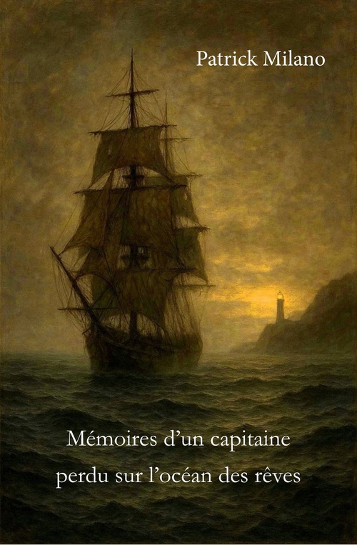Couverture ebook de Mémoires d'un capitaine perdu sur l'océan des rêves, de Patrick Milano