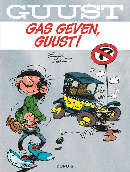 ebook cover of Gas geven, Guust!, by Franquin