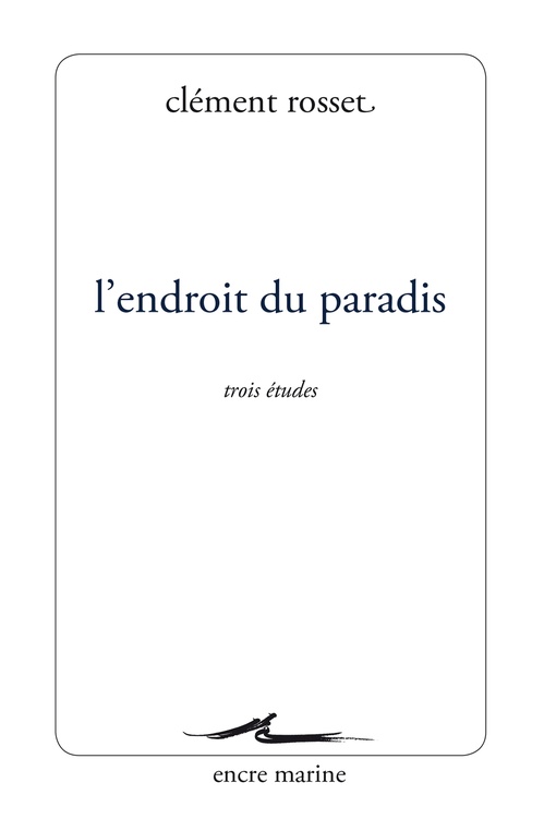 ebook cover of L´Endroit du paradis, by Clément Rosset