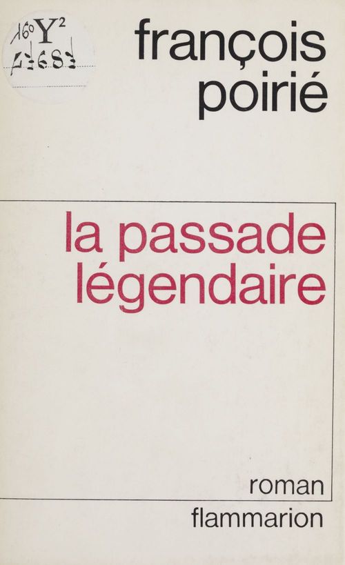 ebook cover of La Passade légendaire, by François Poirié