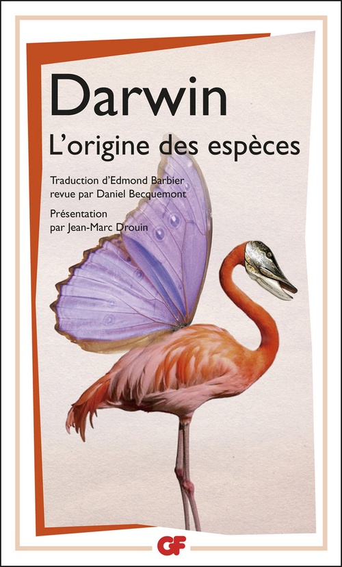 ebook cover of L'origine des espèces, by Charles Darwin