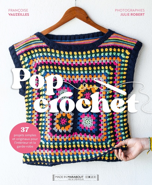 Couverture ebook de Pop Crochet, de Françoise Vauzeilles