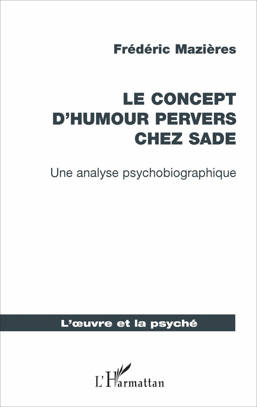 Couverture ebook de Le concept d'humour pervers chez Sade, de Frédéric Mazières