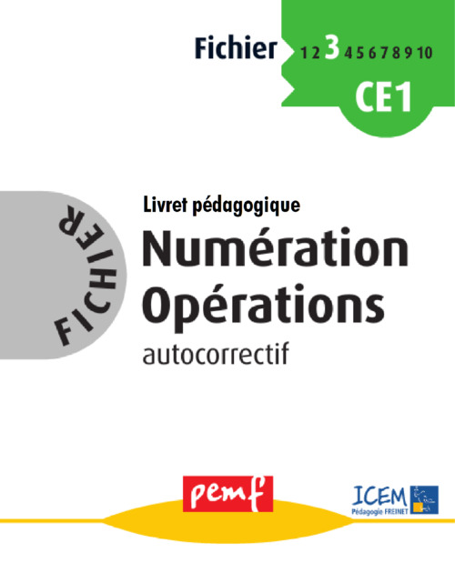 Couverture ebook de Fichier Numération Opérations 3 - pack enseignant (Livret Pédagogique + Fiches Elèves), de Collectif