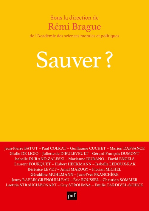 Couverture ebook de Sauver ?, de Rémi Brague