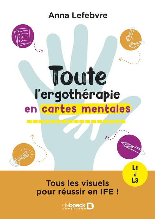 ebook cover of Toute l´ergothérapie en cartes mentales, by Anna Lefebvre