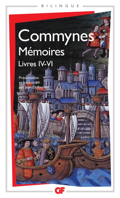 Couverture ebook de Mémoires (Livres IV à VI) - édition bilingue français - ancien français, de Philippe de Commynes