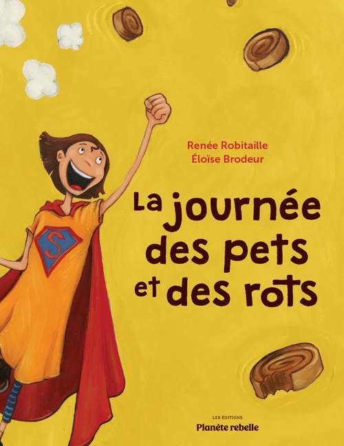 Couverture ebook de La journée des pets et des rots, de Renée Robitaille