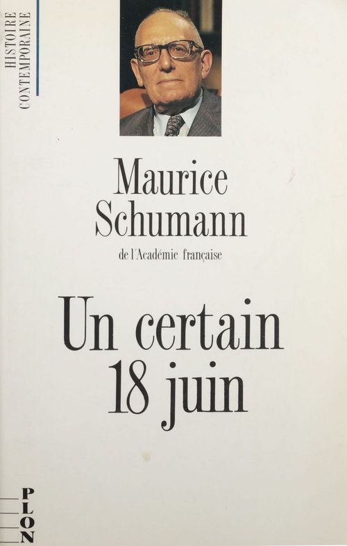 ebook cover of Un certain 18 juin, by Maurice Schumann