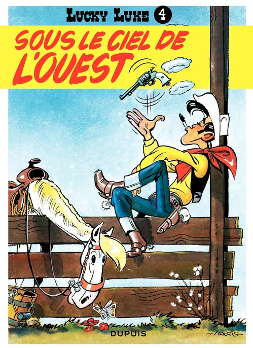 ebook cover of Lucky Luke - Tome 4 - Sous le ciel de l'Ouest, by René Goscinny, Morris
