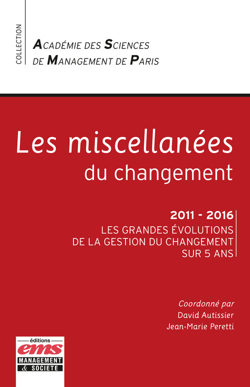 Couverture ebook de Les miscellanées du changement, de David Autissier, David Autissier, Jean-Marie Peretti
