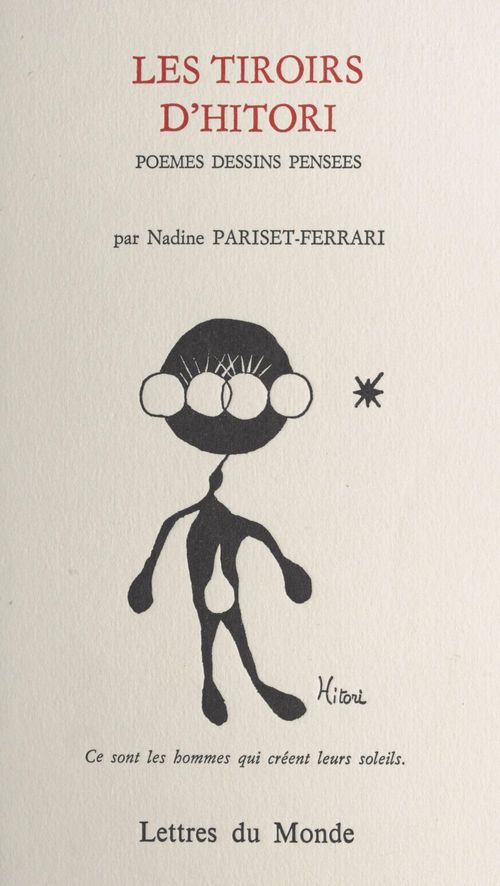 ebook cover of Les tiroirs d'Hitori : poèmes, dessins, pensées, by Nadine Pariset-Ferrari